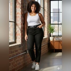 And Now This Ultra High Rise 90's Inspired Fit Slim Straight Jeans Size 24W New